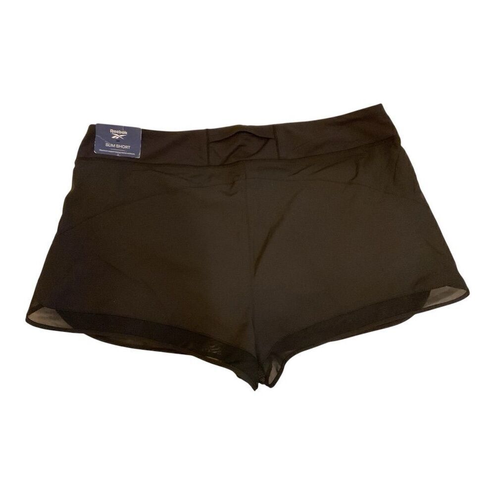 Reebok Women's Power Vector Shorts Black XXL Activewear Summer - Picture 2 of 3
